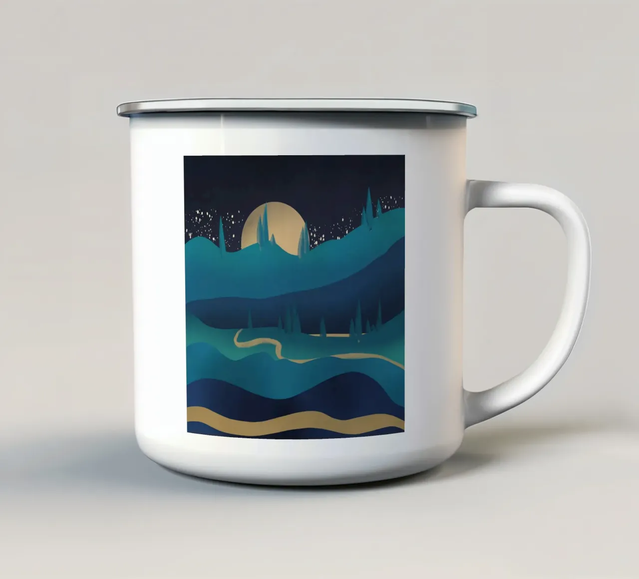 Natura dorata tazza in smalto da Little Dean