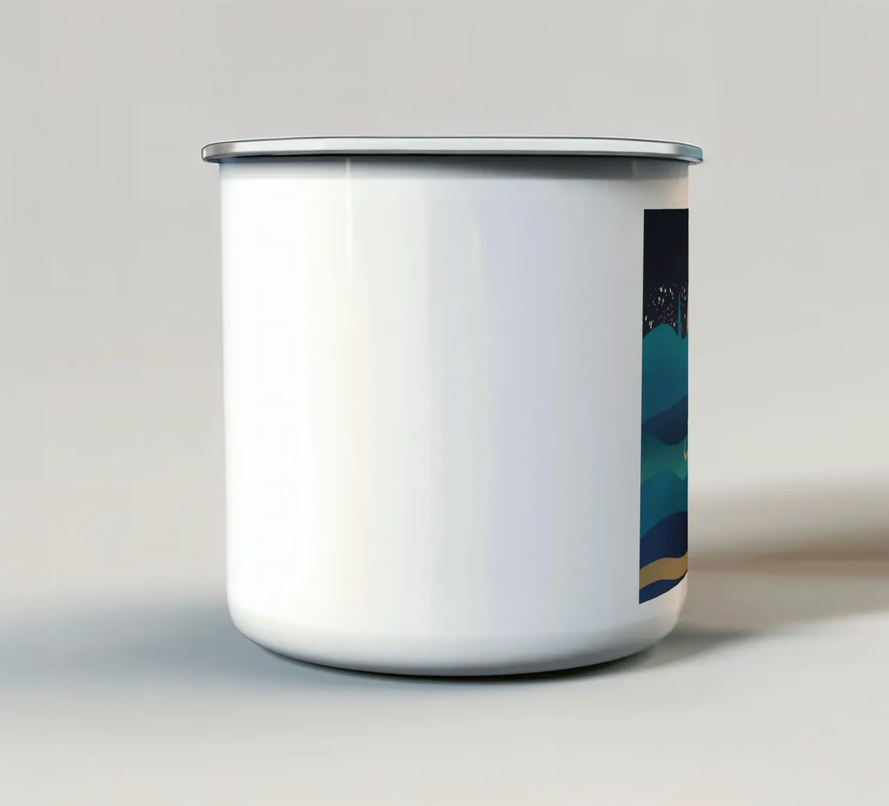 Natura dorata tazza in smalto da Little Dean