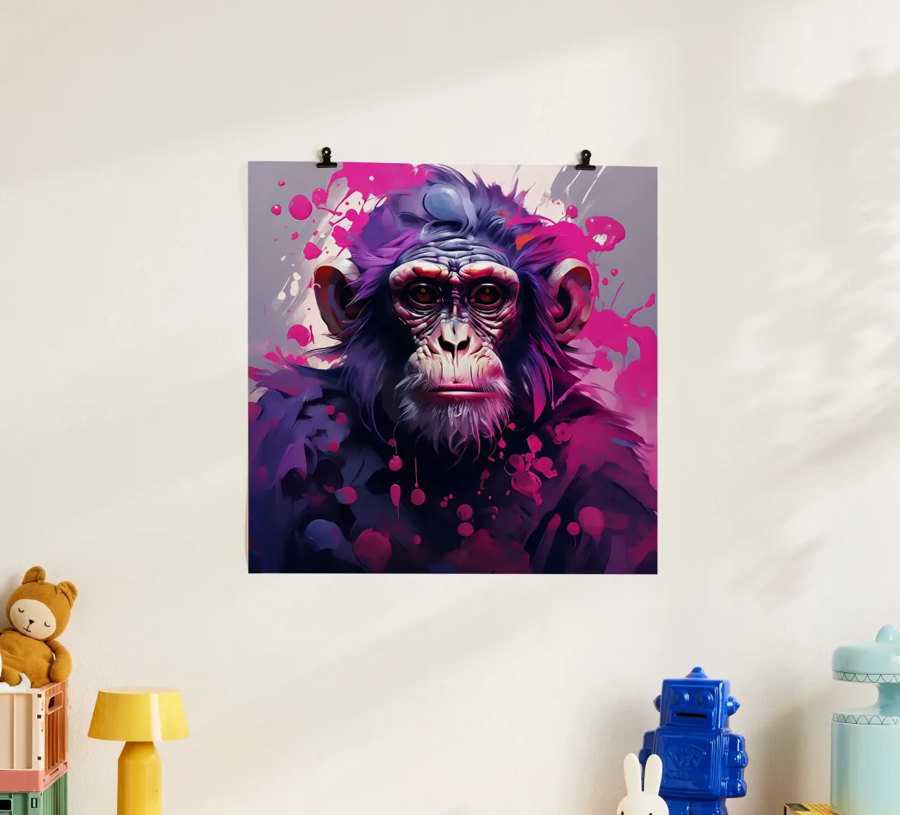Stile_scimmia_H_1 poster da Tierisch bunt by LK