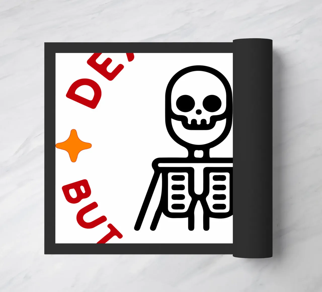 dead inside but caffeinated doormat by onetime