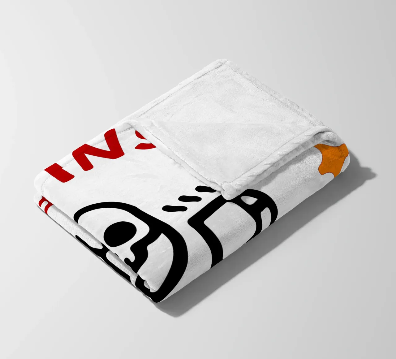 dead inside but caffeinated fleece blanket by onetime