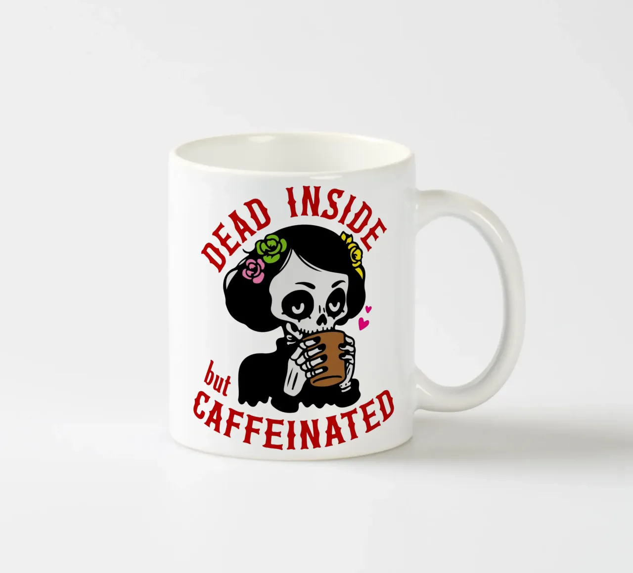 morto dentro caffeina tazza in ceramica da onetime