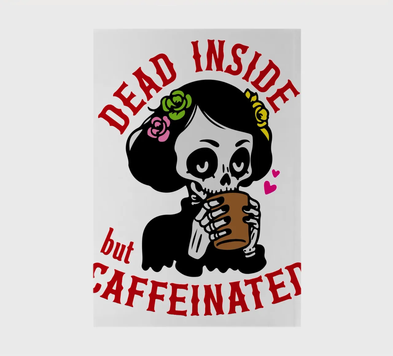 dead inside caffeinated notebook by onetime