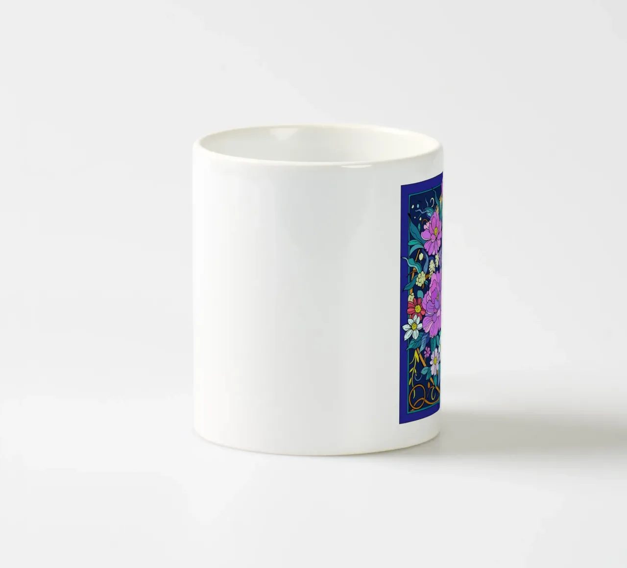 Vlindertuin keramische mok van Fanya Art