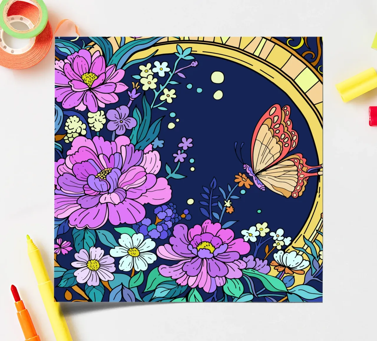 Butterfly Garden sticker sheet by Fanya Art