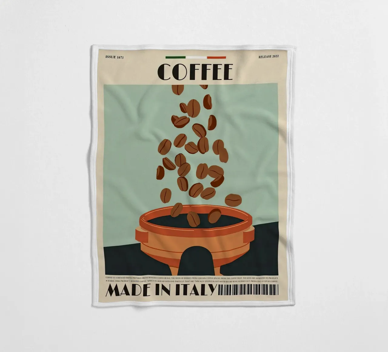 Bevanda al caffè coperta in pile da Cocktail Drink