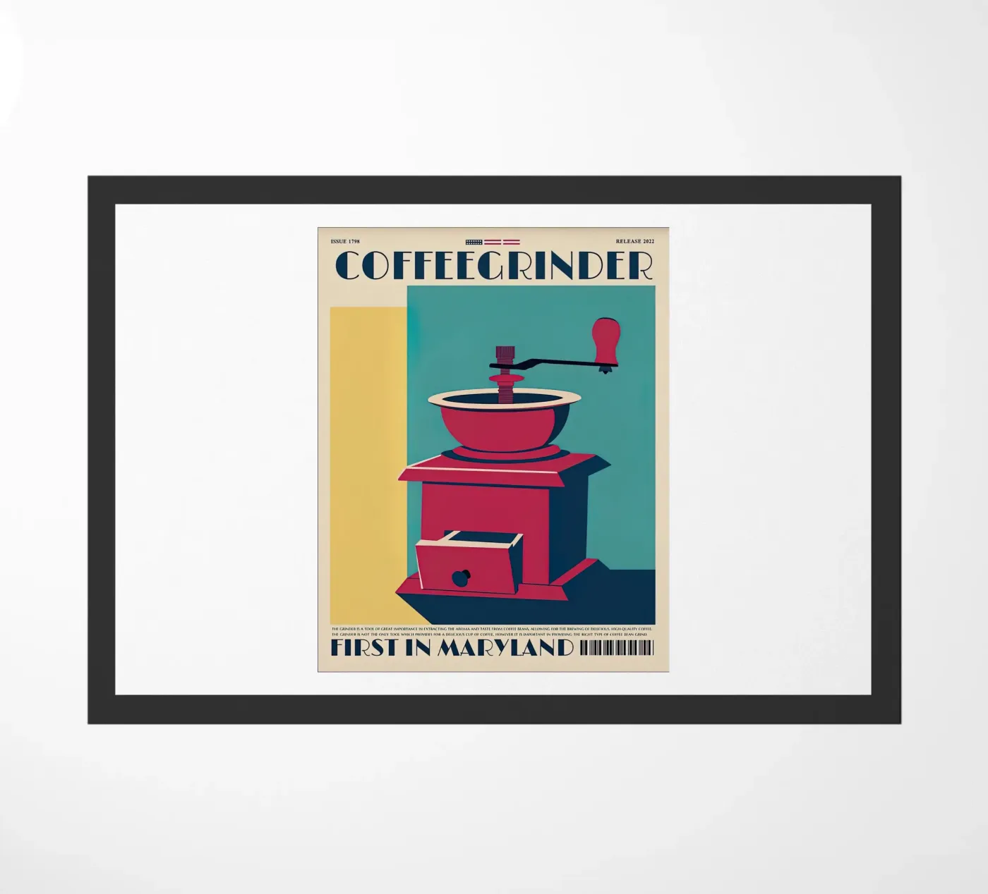 Kaffeemühle Fußmatte von Cocktail Drink
