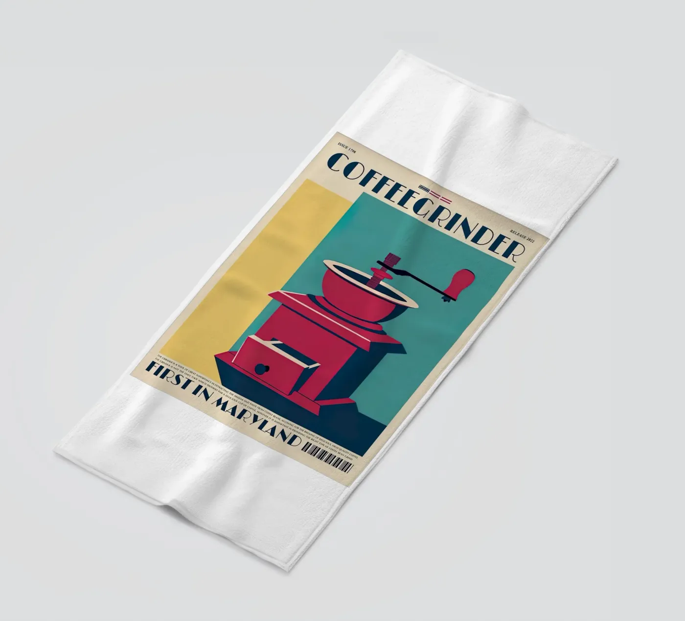 Coffee Grinder beach towel by Cocktail Drink