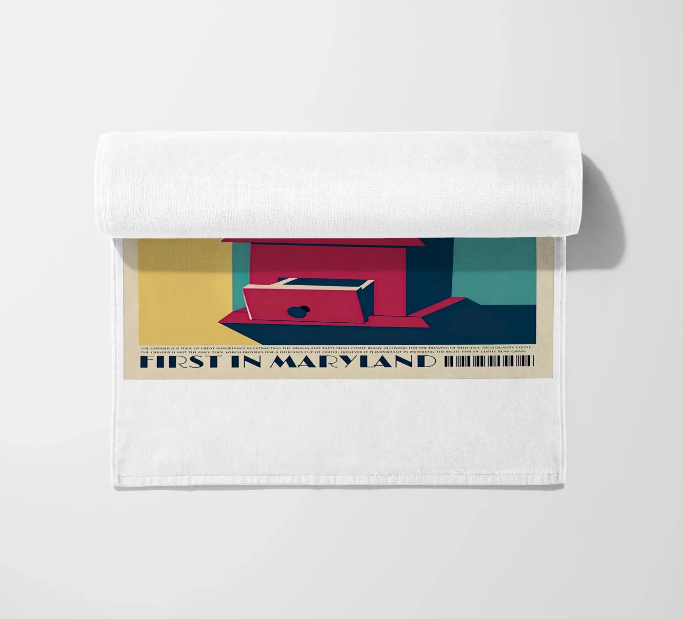 Coffee Grinder beach towel by Cocktail Drink
