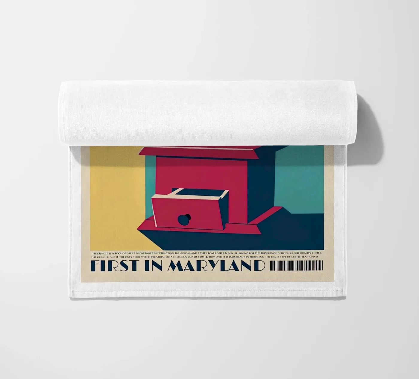 Coffee Grinder beach towel by Cocktail Drink