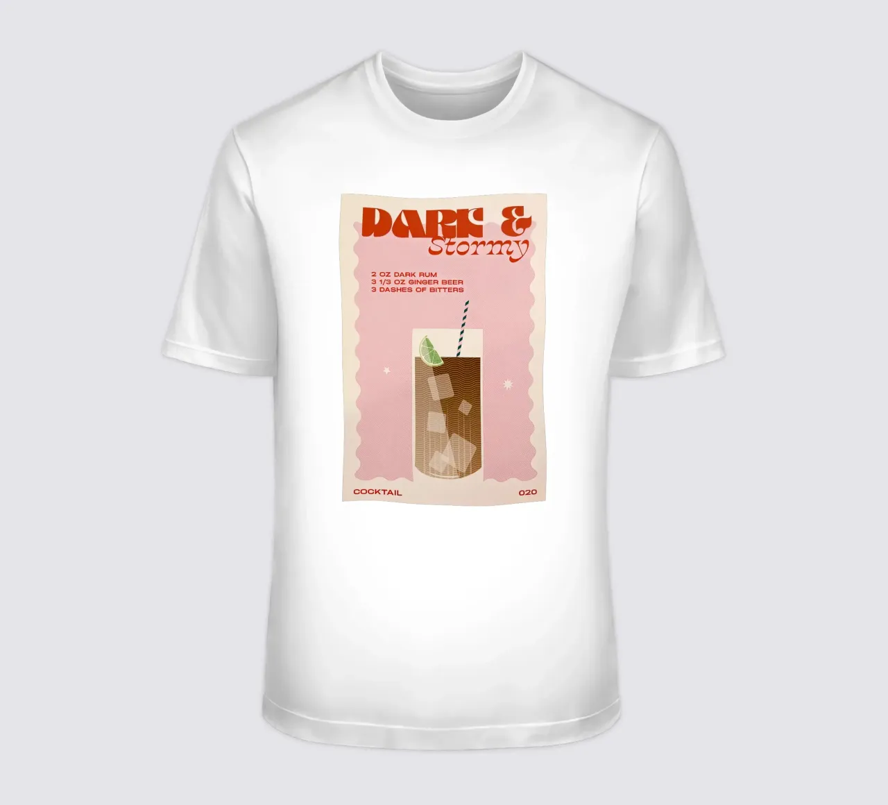 Buio e tempesta t-shirt da Cocktail Drink