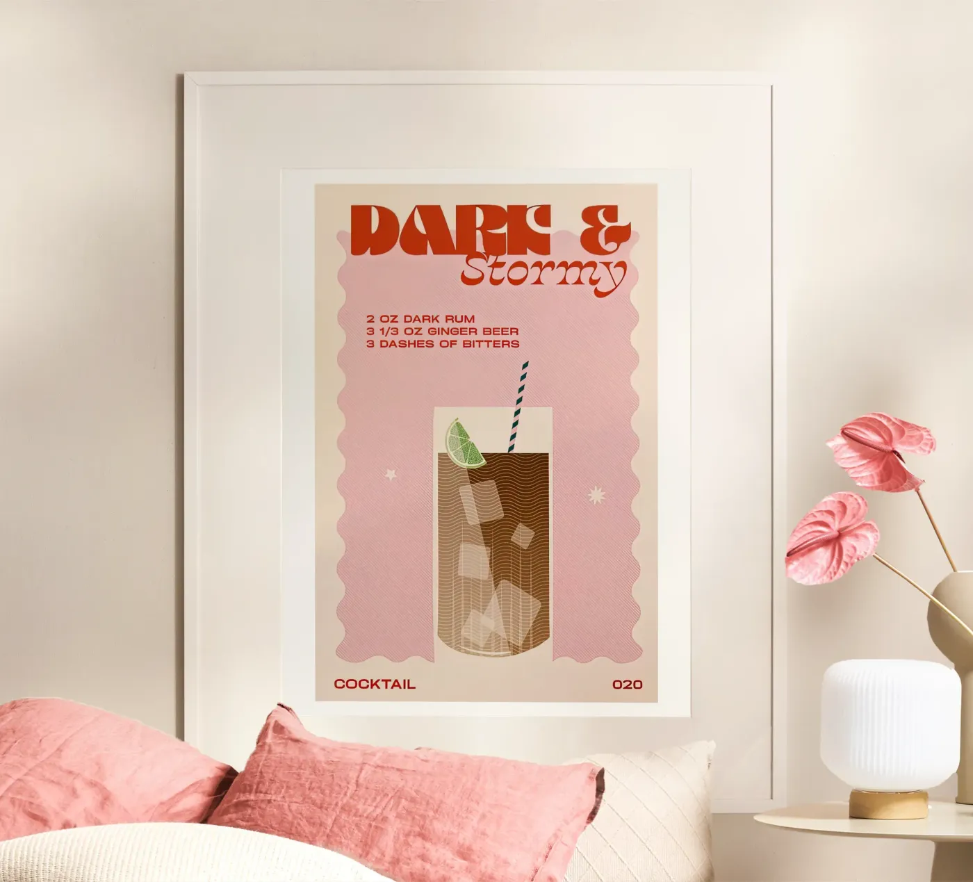 Dark And Stormy poster by Cocktail Drink