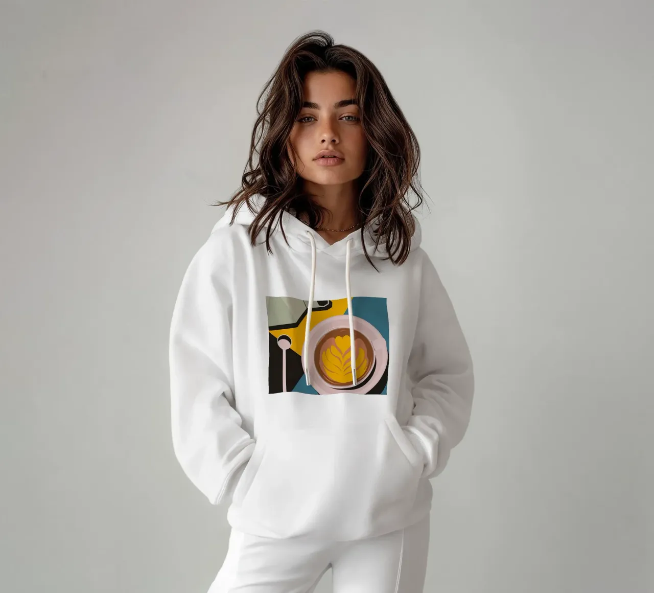 Tazza Caffe Latte felpa con cappuccio da Cocktail Drink