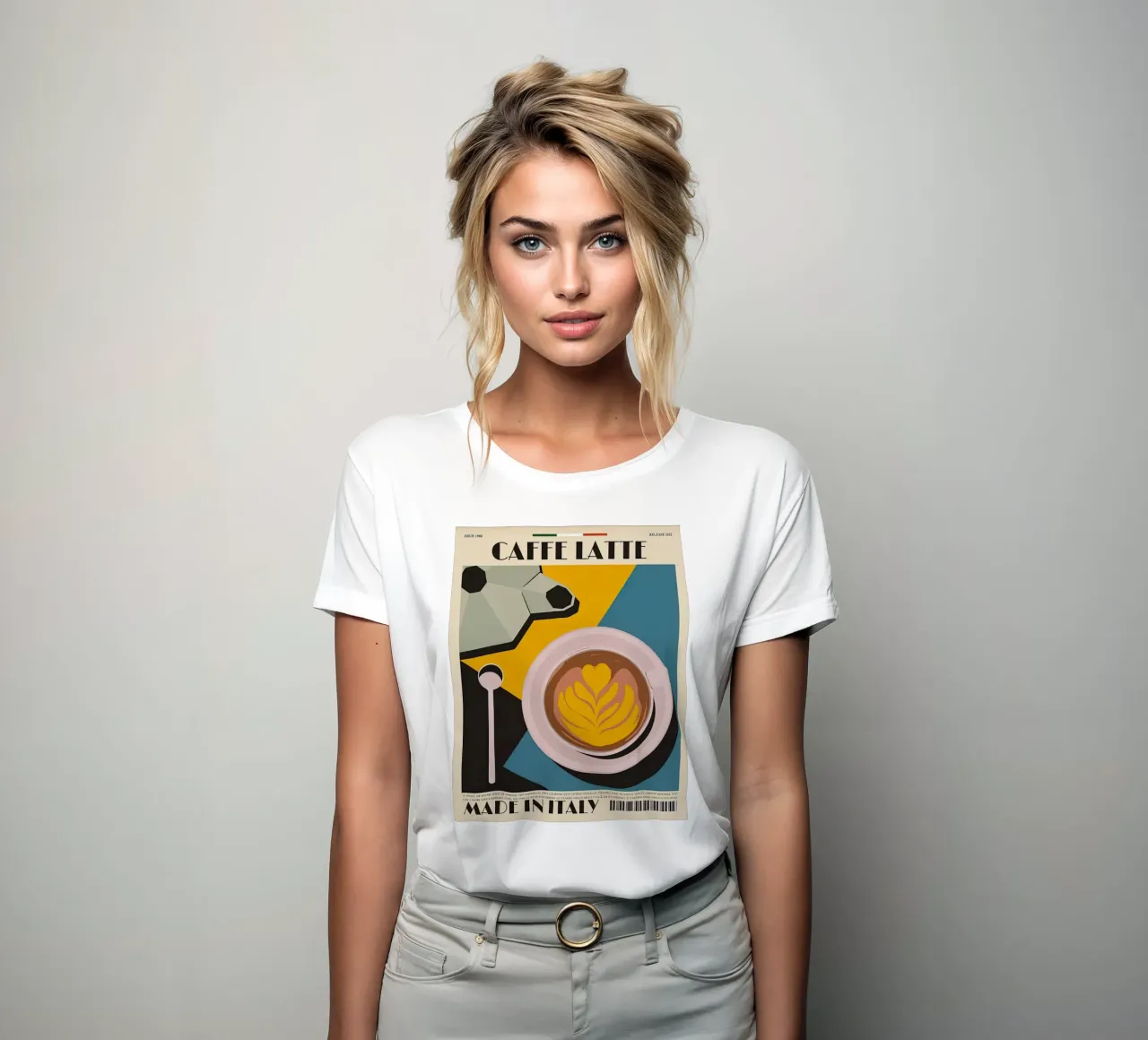 Tazza Caffe Latte t-shirt da donna da Cocktail Drink