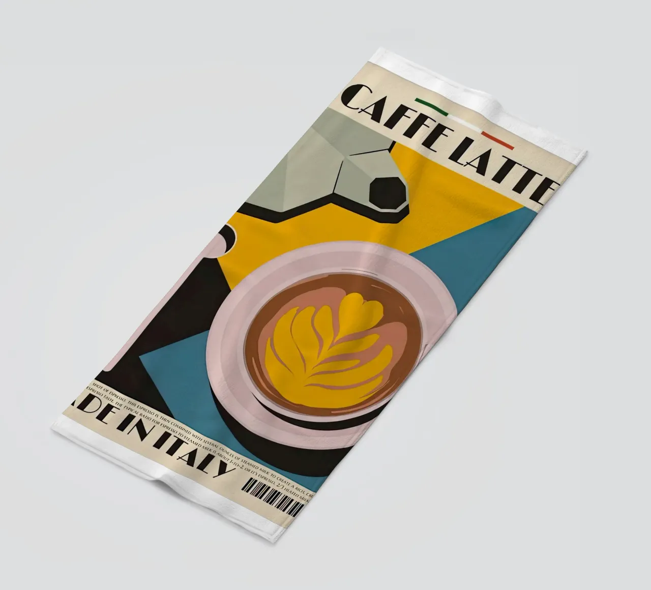 Tazza Caffe Latte telo mare da Cocktail Drink