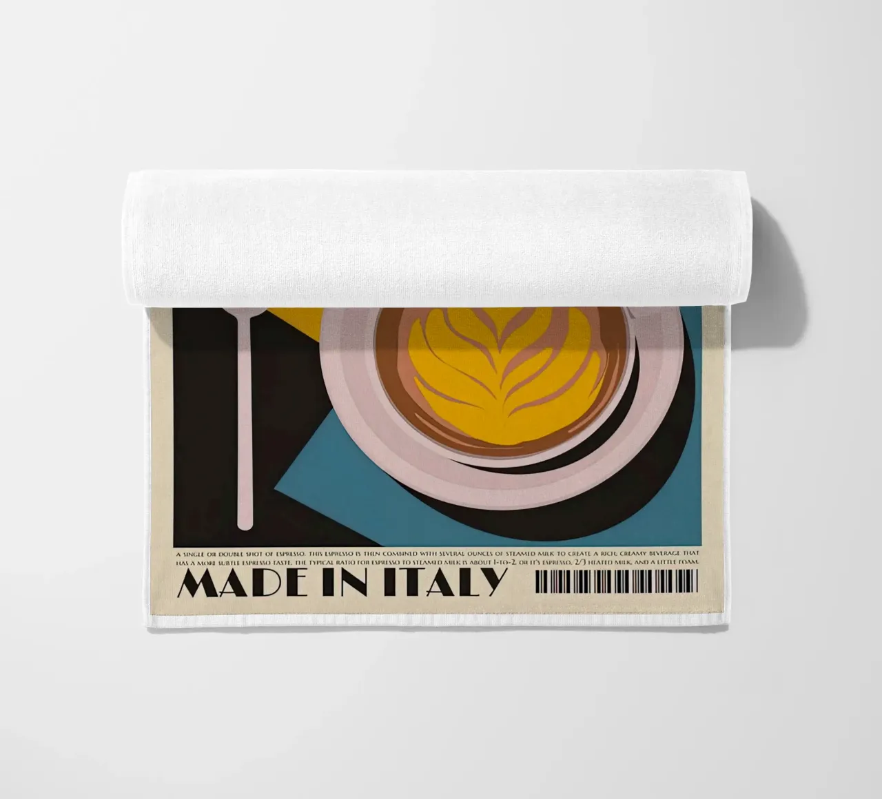 Tazza Caffe Latte telo mare da Cocktail Drink