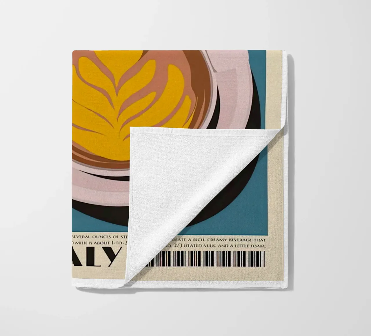 Tazza Caffe Latte telo mare da Cocktail Drink