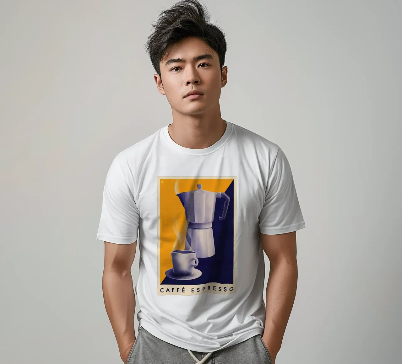 Tazza di caffè espresso t-shirt da Cocktail Drink