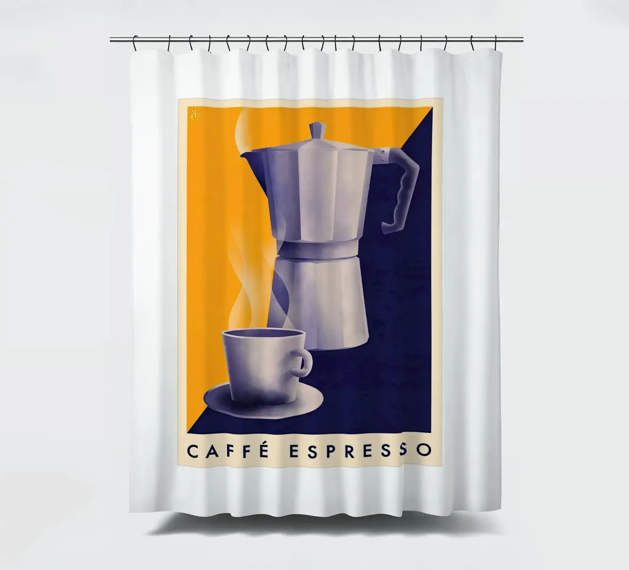 Tazza di caffè espresso tenda da doccia da Cocktail Drink