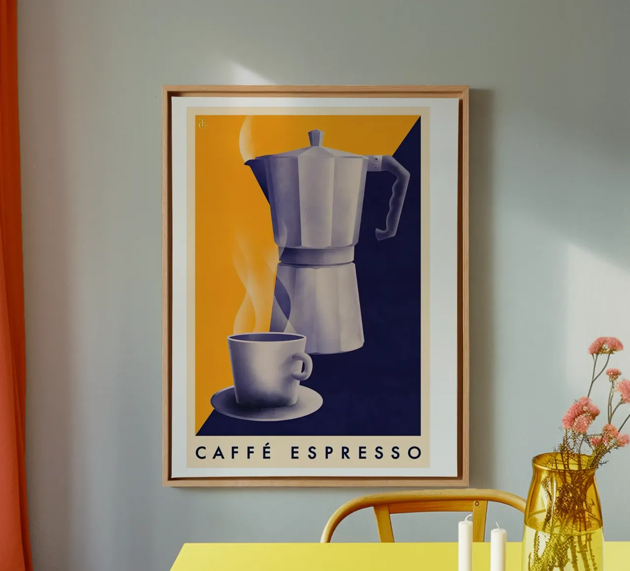 Tazza di caffè espresso tela da Cocktail Drink