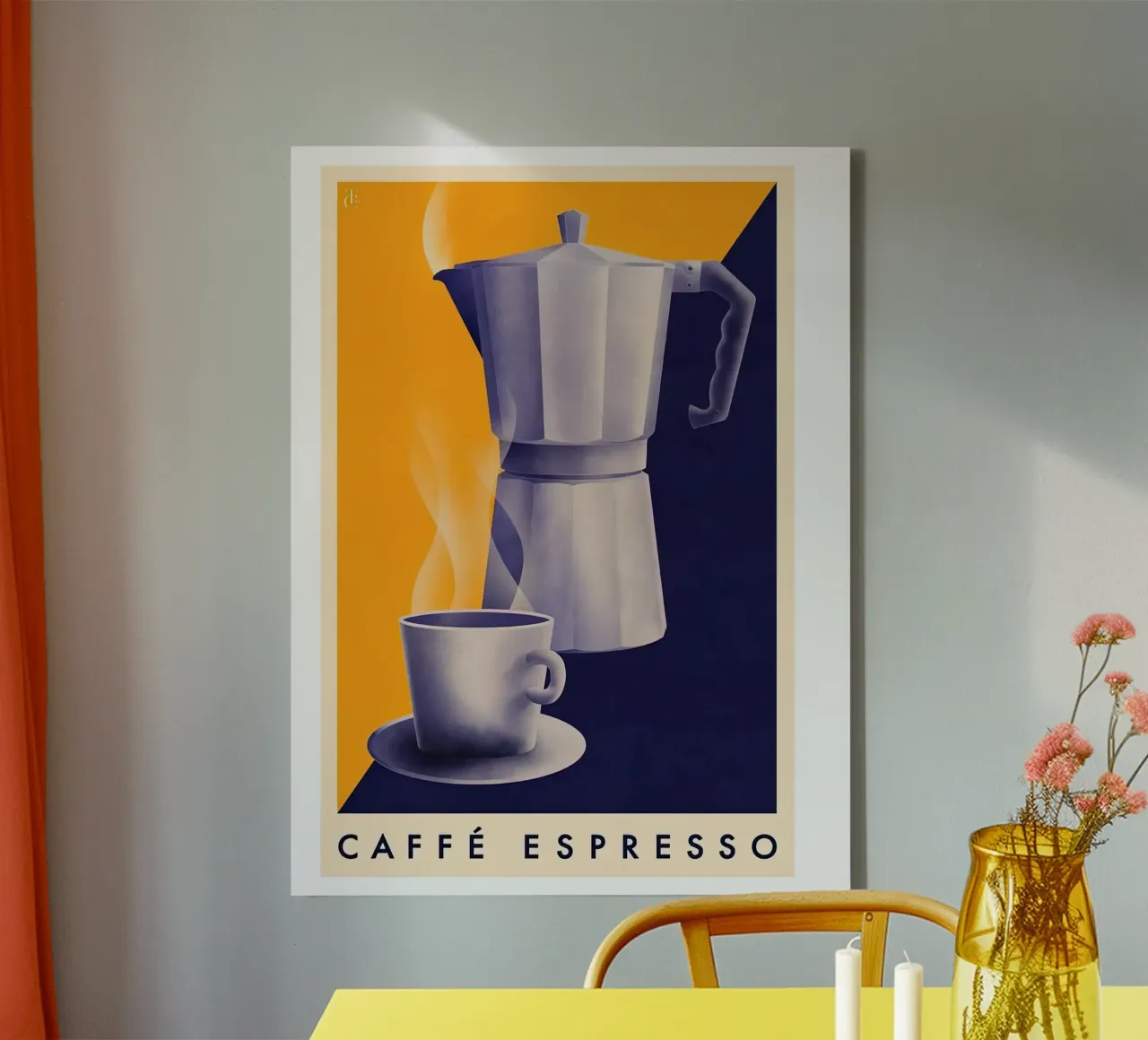 Tazza di caffè espresso tela da Cocktail Drink