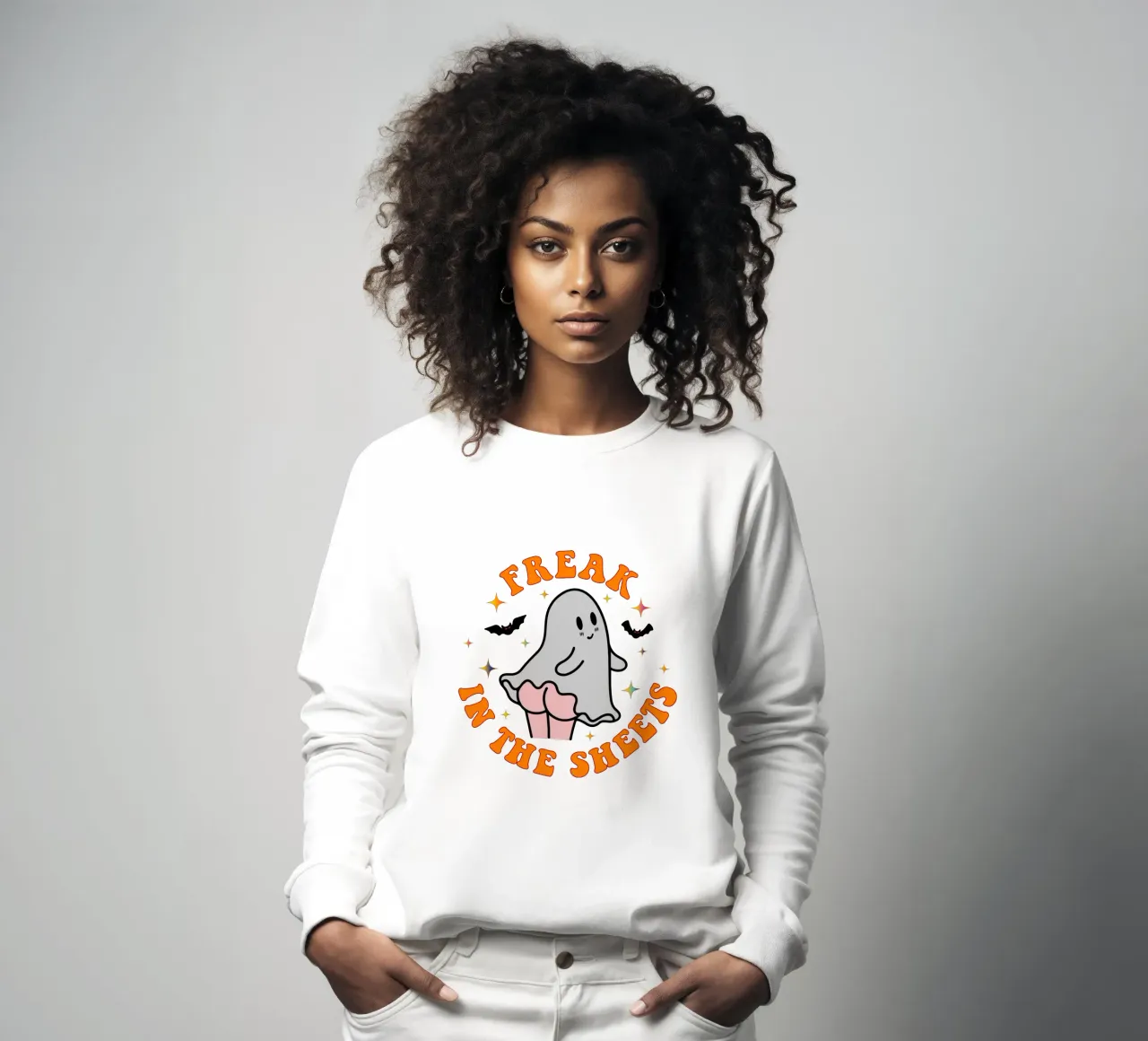 freak im blatt halloween sexy gespenst Sweatshirt von onetime
