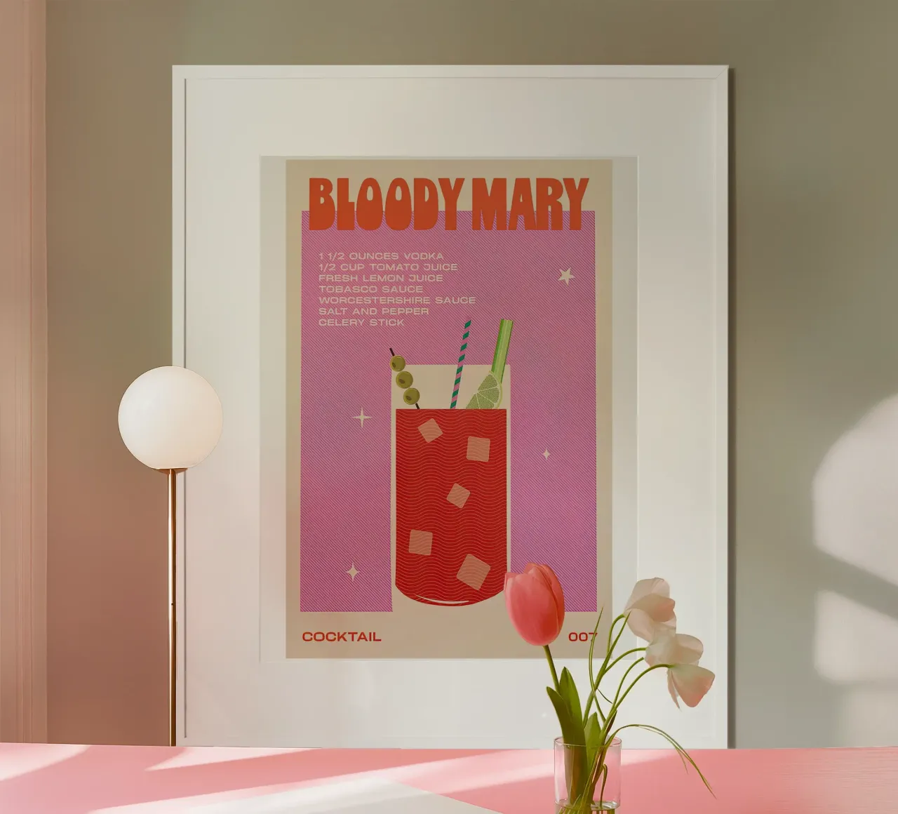 Sciroppo Bloody Mary poster da Cocktail Drink