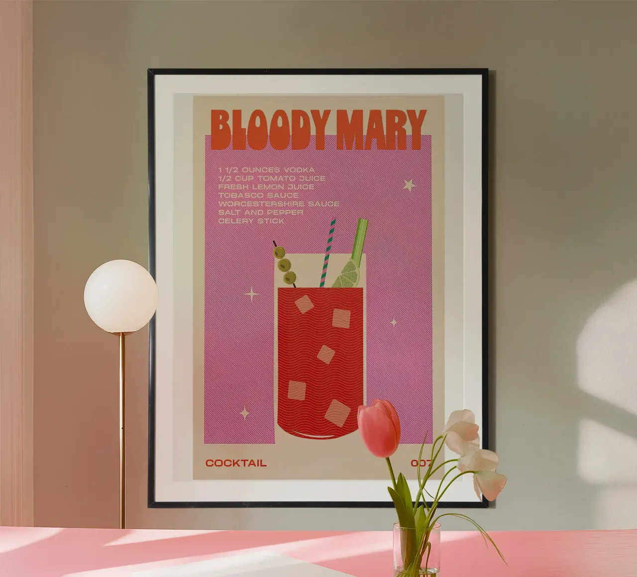 Sciroppo Bloody Mary poster da Cocktail Drink