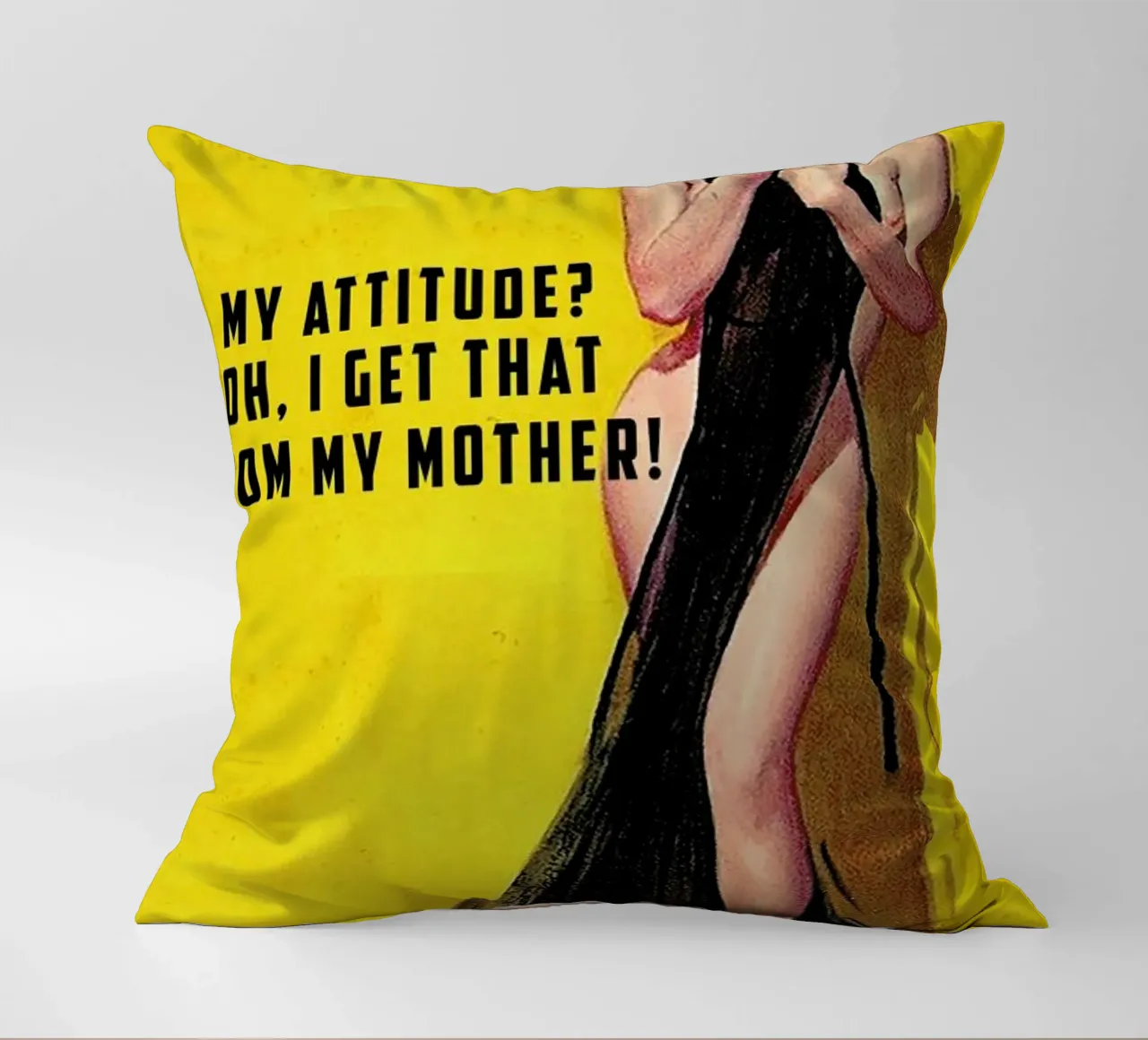 My Attitude? cuscino da Gallery Print and Art Limited