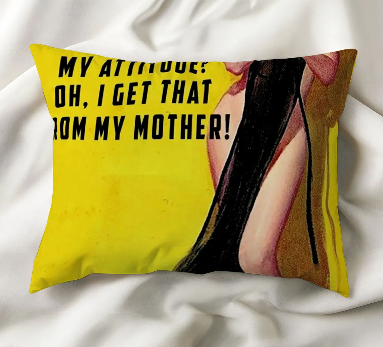 My Attitude? cuscino da Gallery Print and Art Limited
