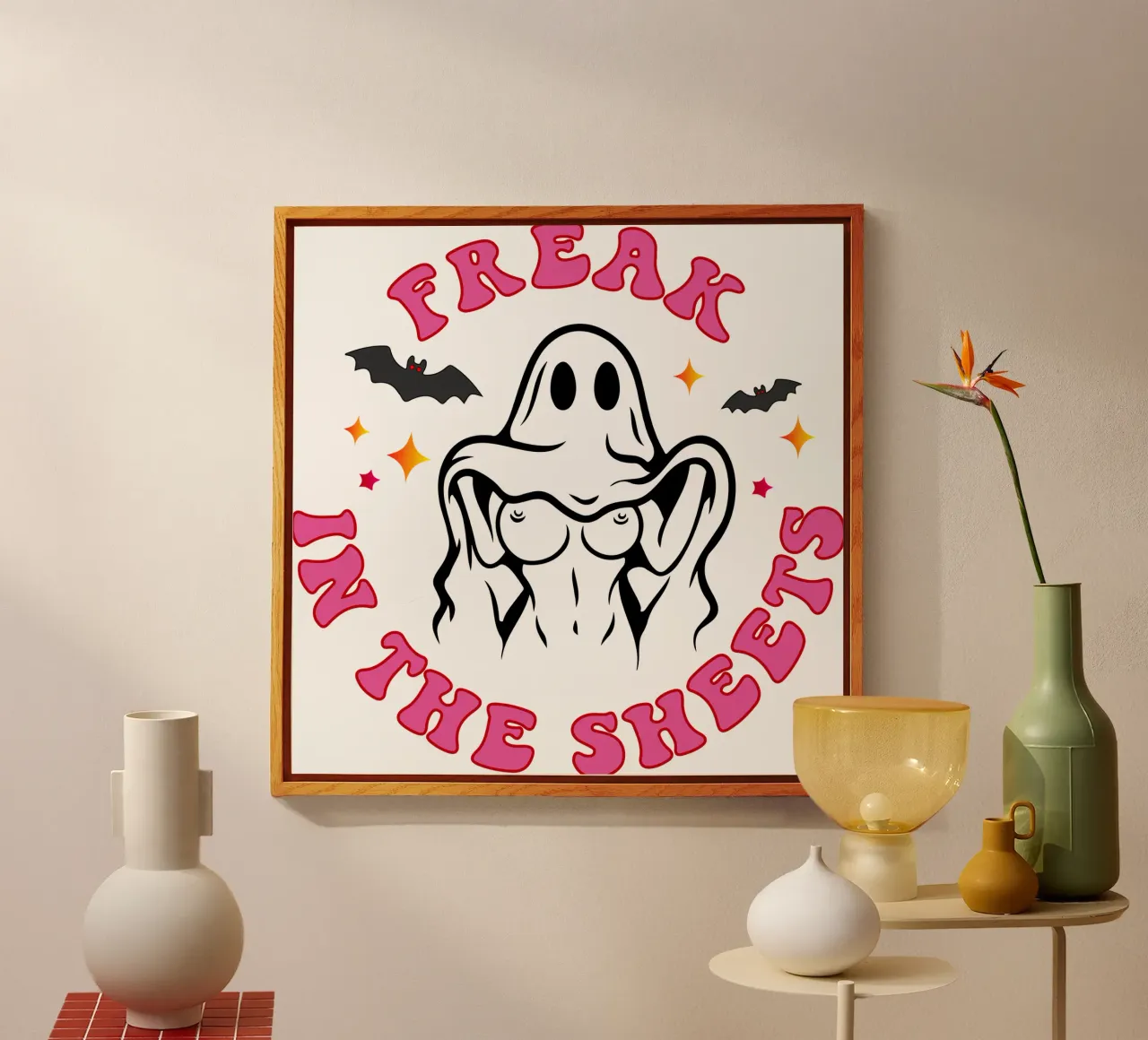 freak in the sheet sexy ghost metacrilato de onetime