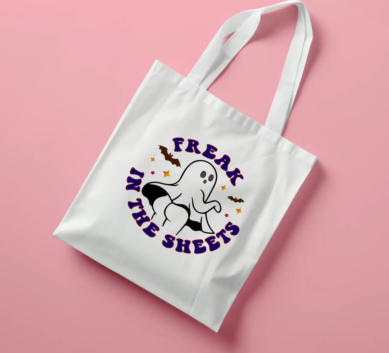 freak in the sheets sexy ghost tote bag by onetime