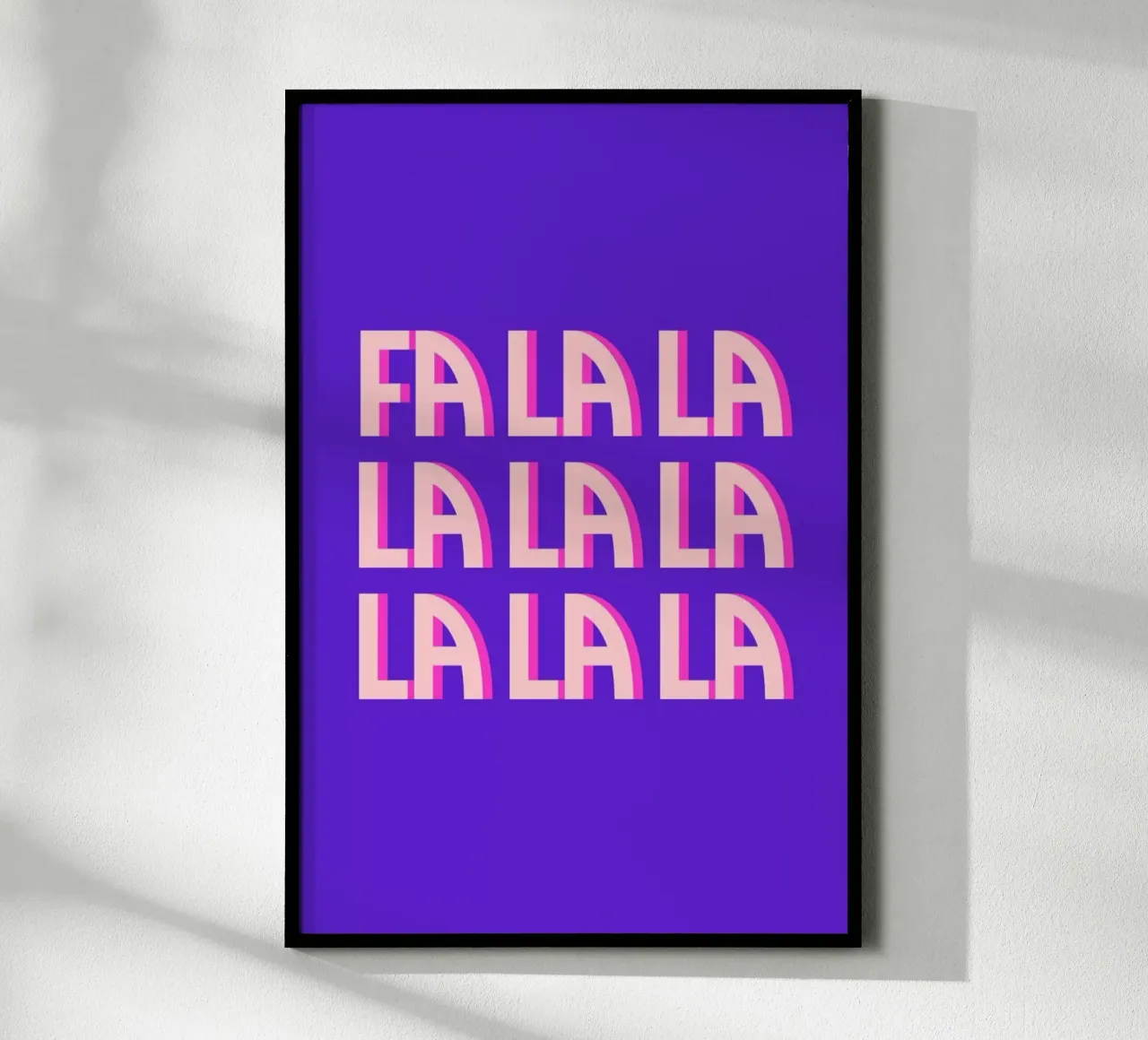 Fa la la poster con telaio in alluminio da Studio One