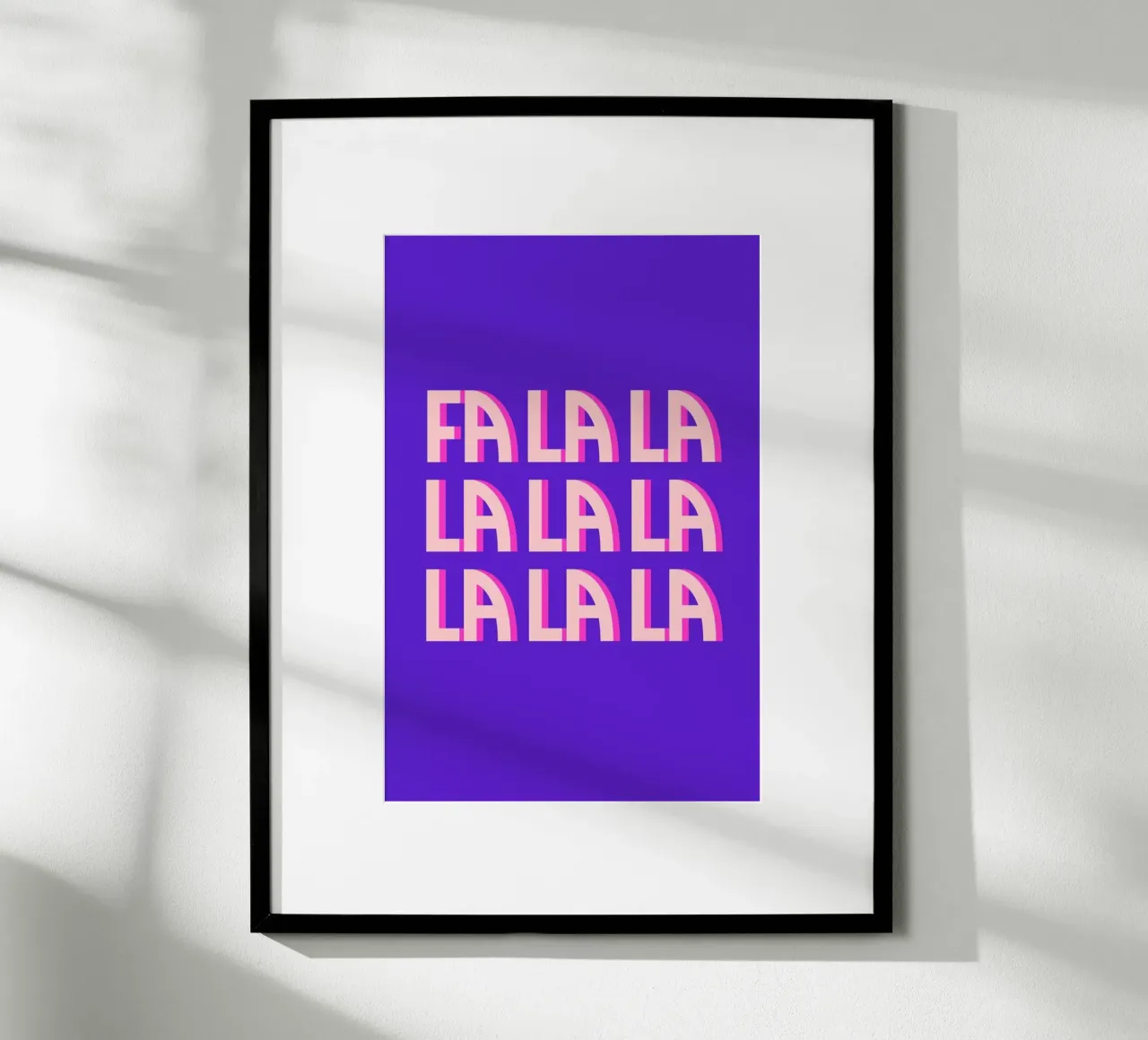 Fa la la poster con telaio in alluminio da Studio One