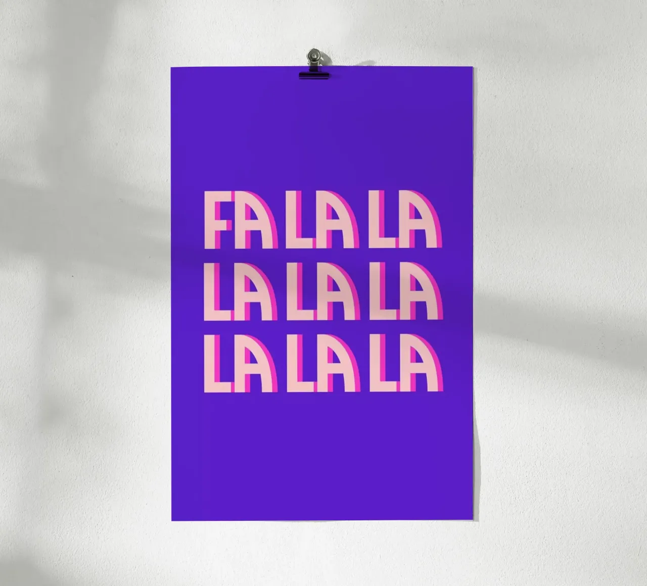 Fa la la poster con telaio in alluminio da Studio One