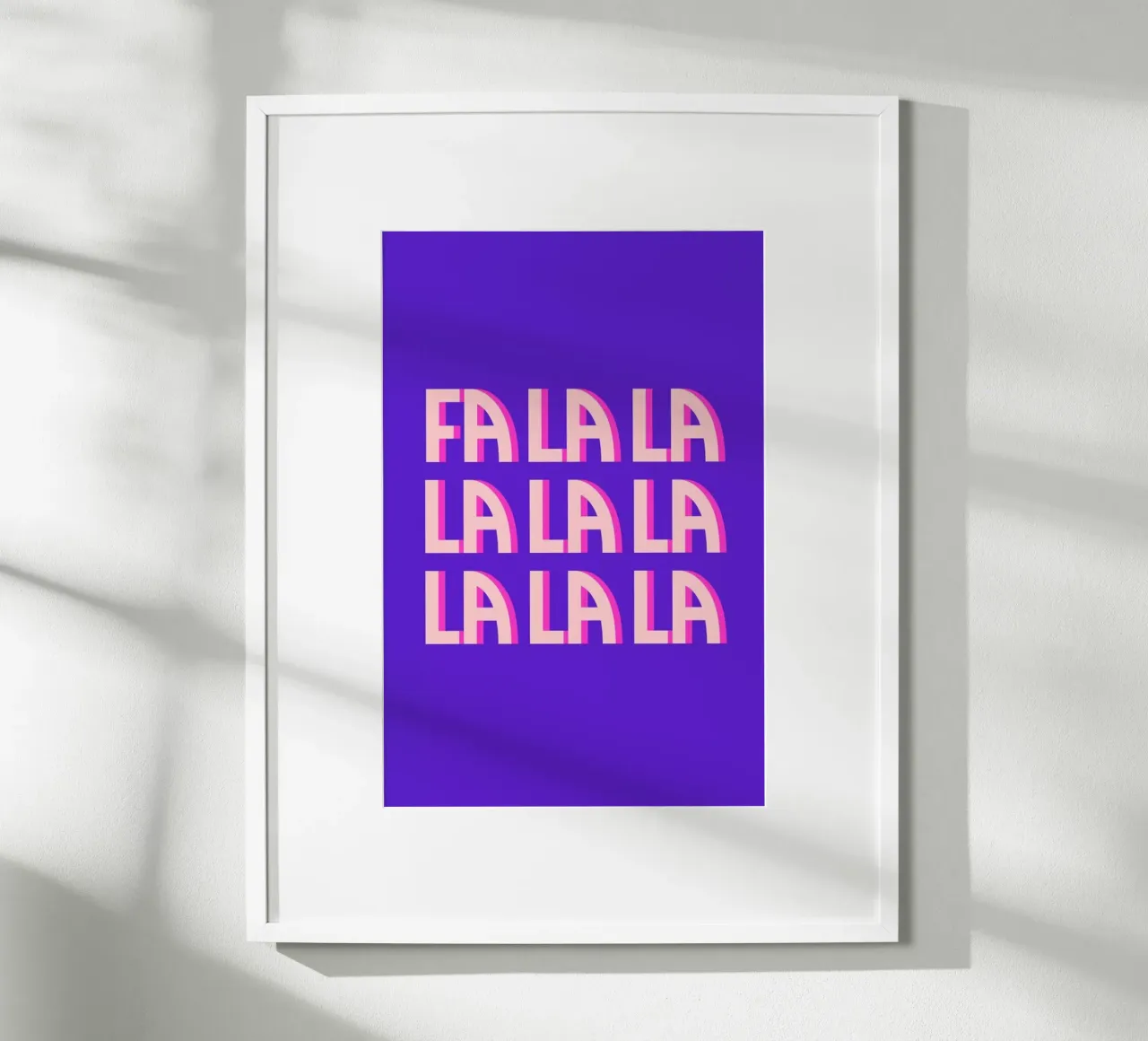 Fa la la poster con telaio in alluminio da Studio One