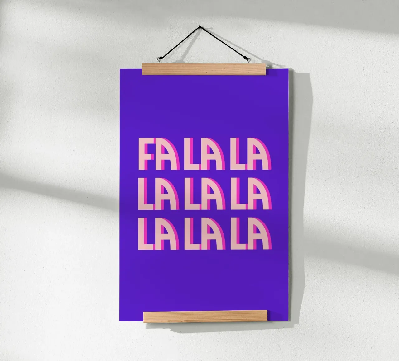 Fa la la poster con telaio in alluminio da Studio One