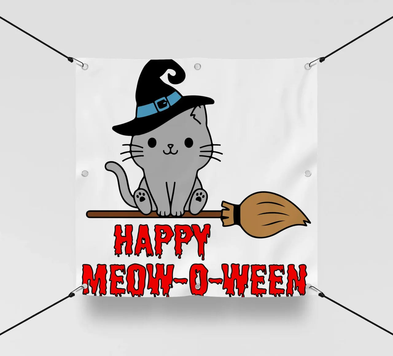 felice miagolio o ween telo in pvc da onetime