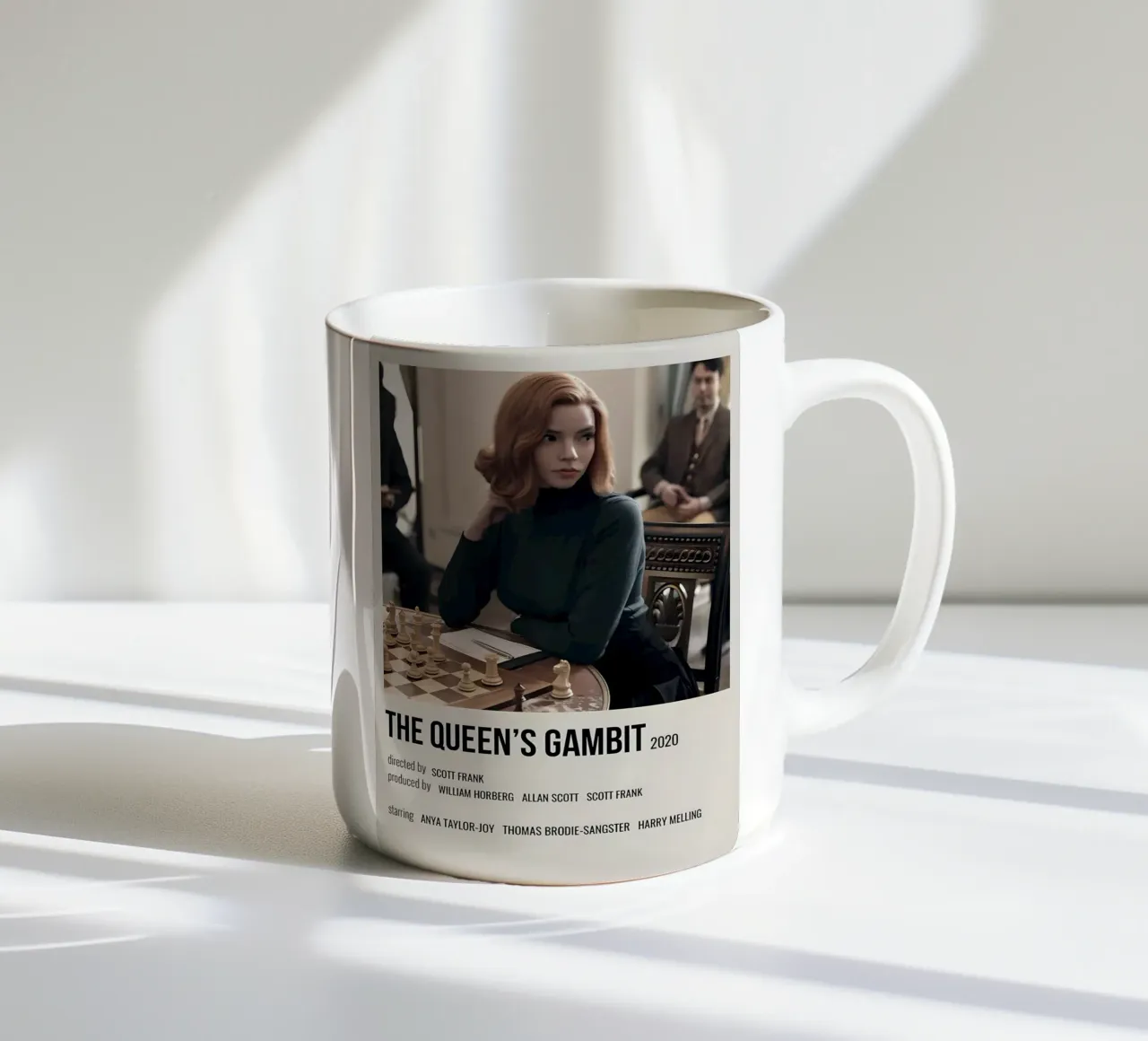 THE QUEEN'S GAMBIT 2020 tazza in ceramica da MVFminimalist