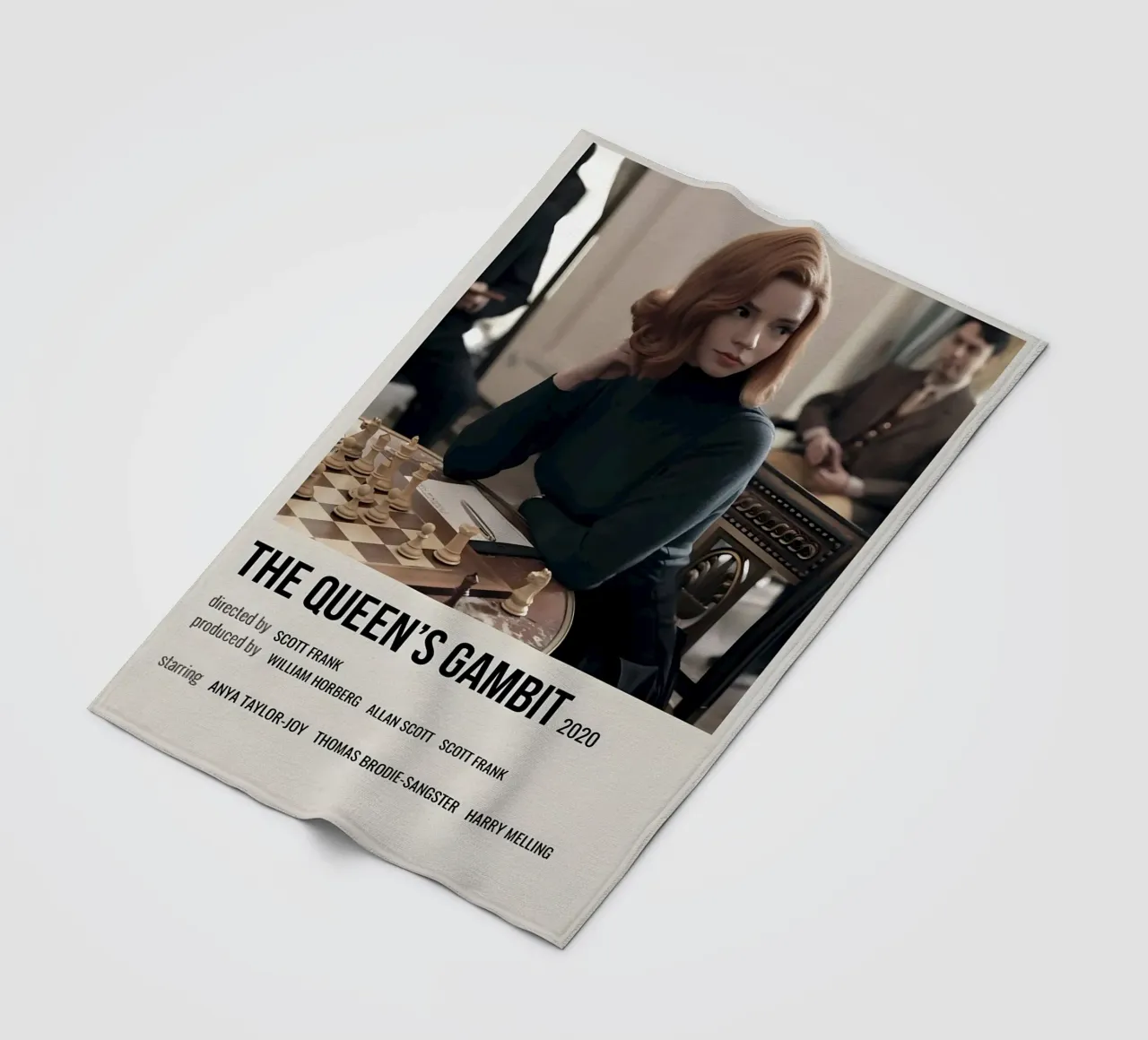 THE QUEEN'S GAMBIT 2020 coperta in pile da MVFminimalist