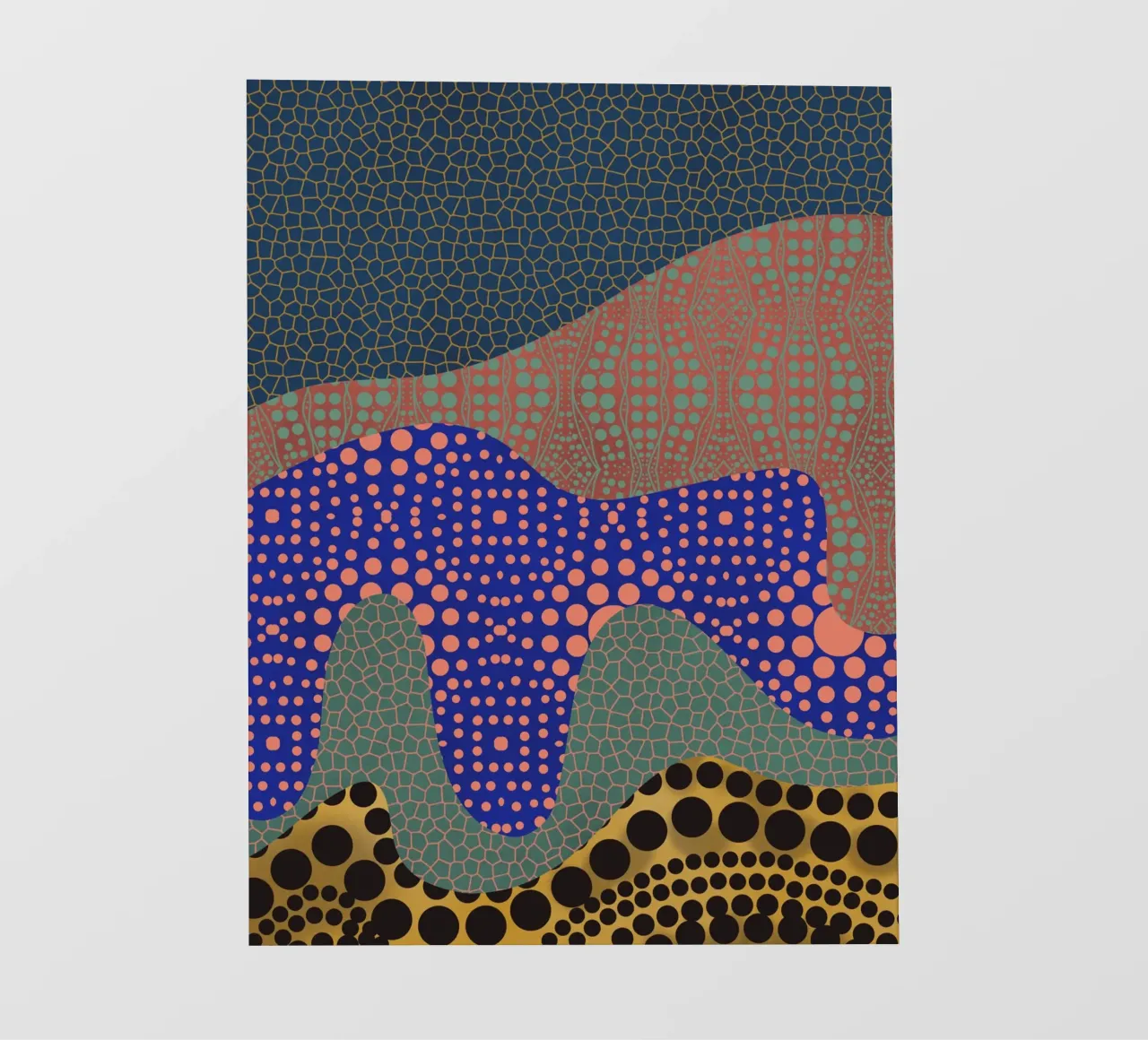 Mosaico organico telo in pvc da Little Dean