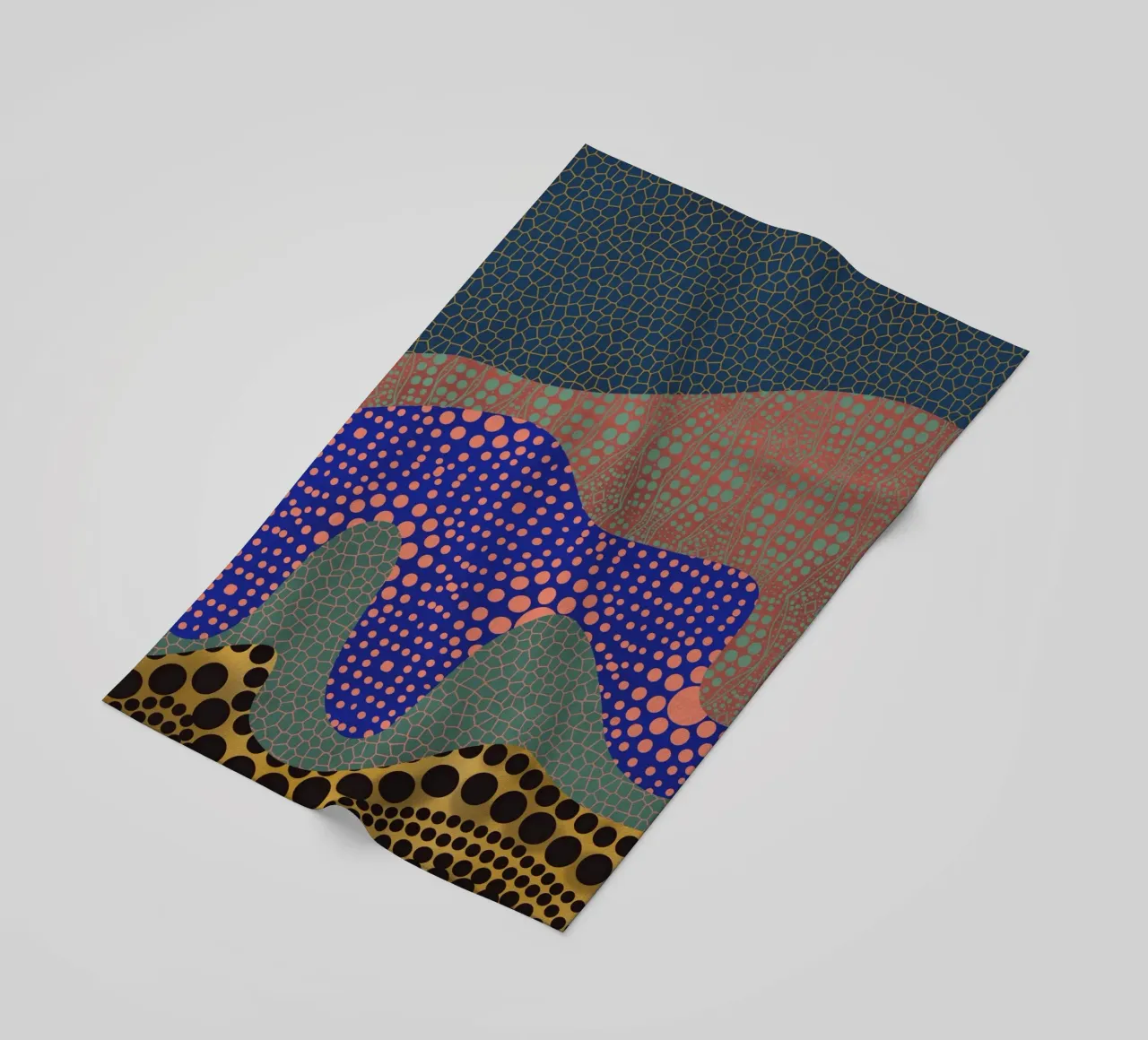 Mosaico organico telo mare da Little Dean