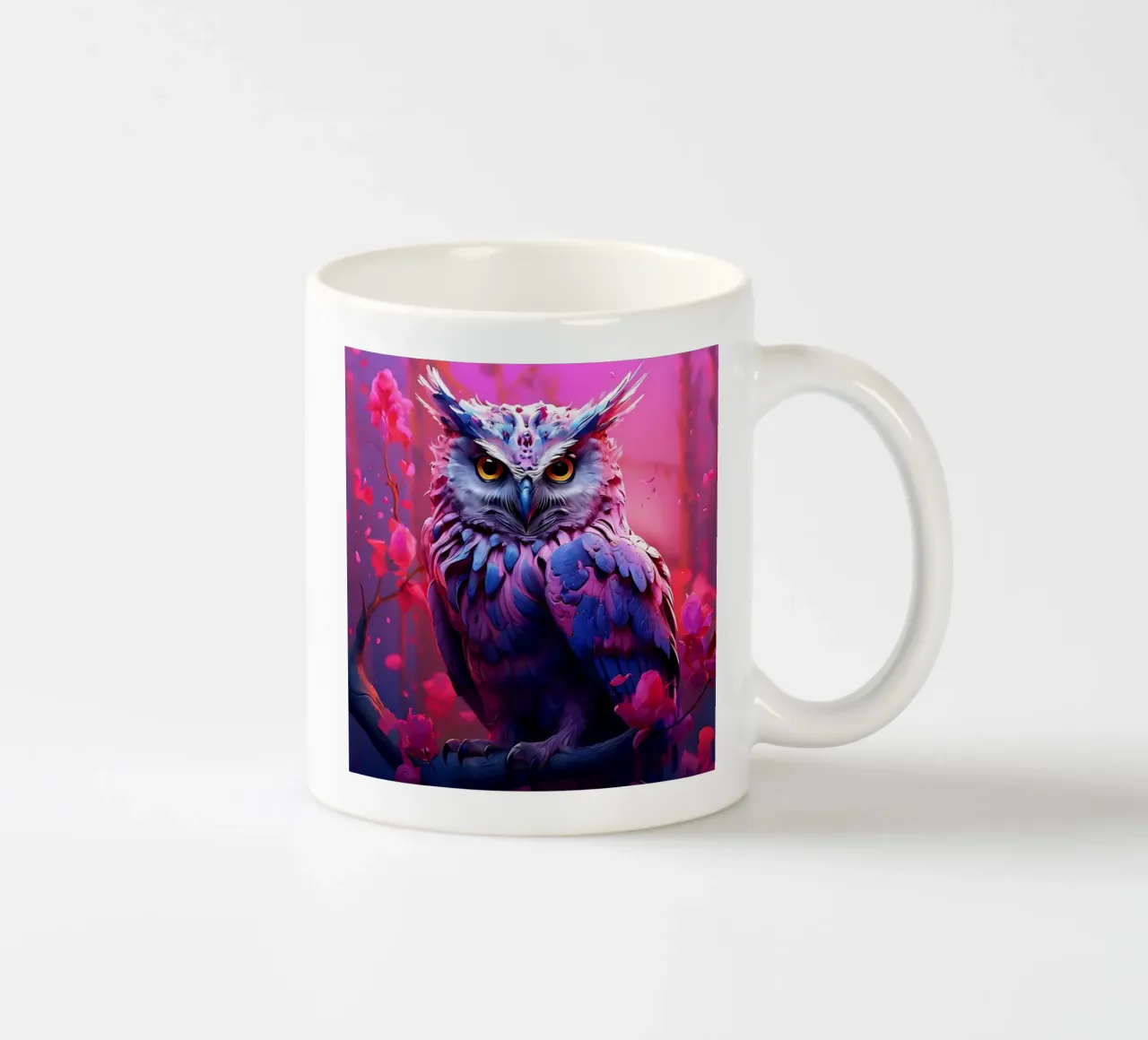Gufo_stile_H_1 tazza in ceramica da Tierisch bunt by LK