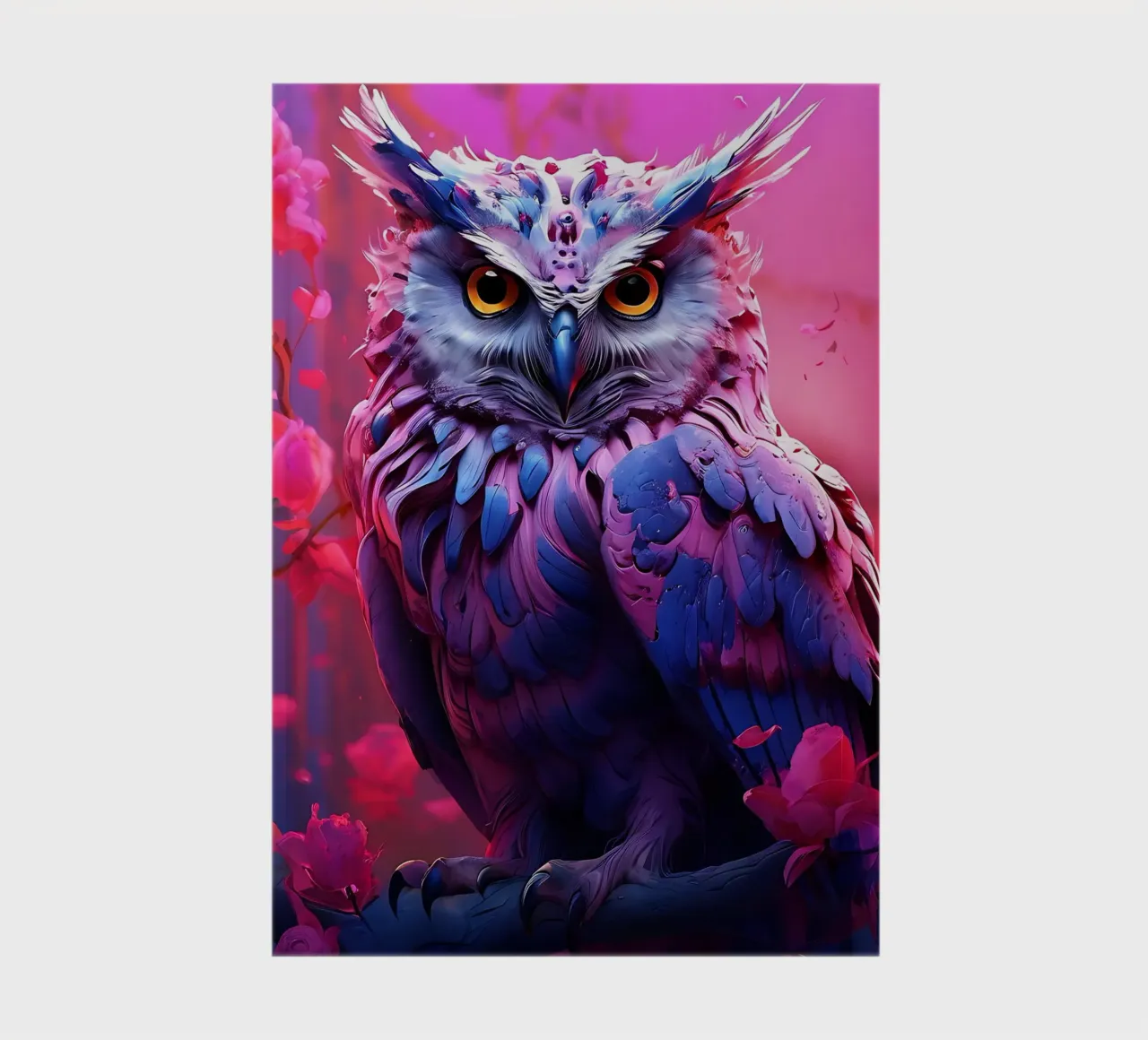 Owl_style_H_1 notebook by Tierisch bunt by LK