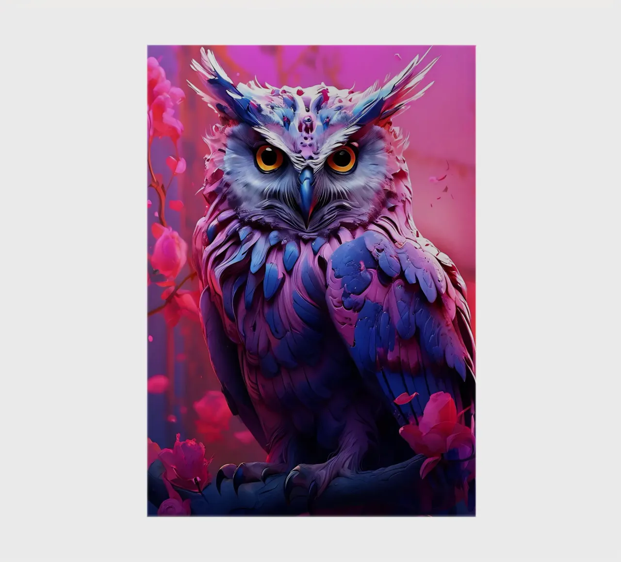 Owl_style_H_1 notebook by Tierisch bunt by LK