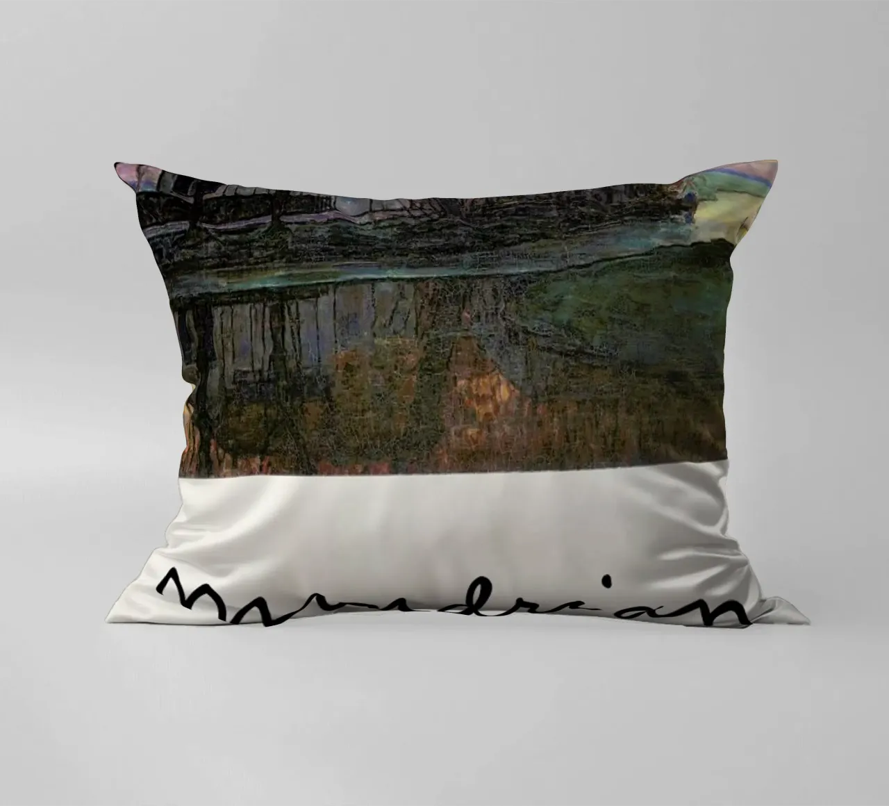 Mondrian – Signed Farm in the Evening cuscino da Vintage by JUNIQE
