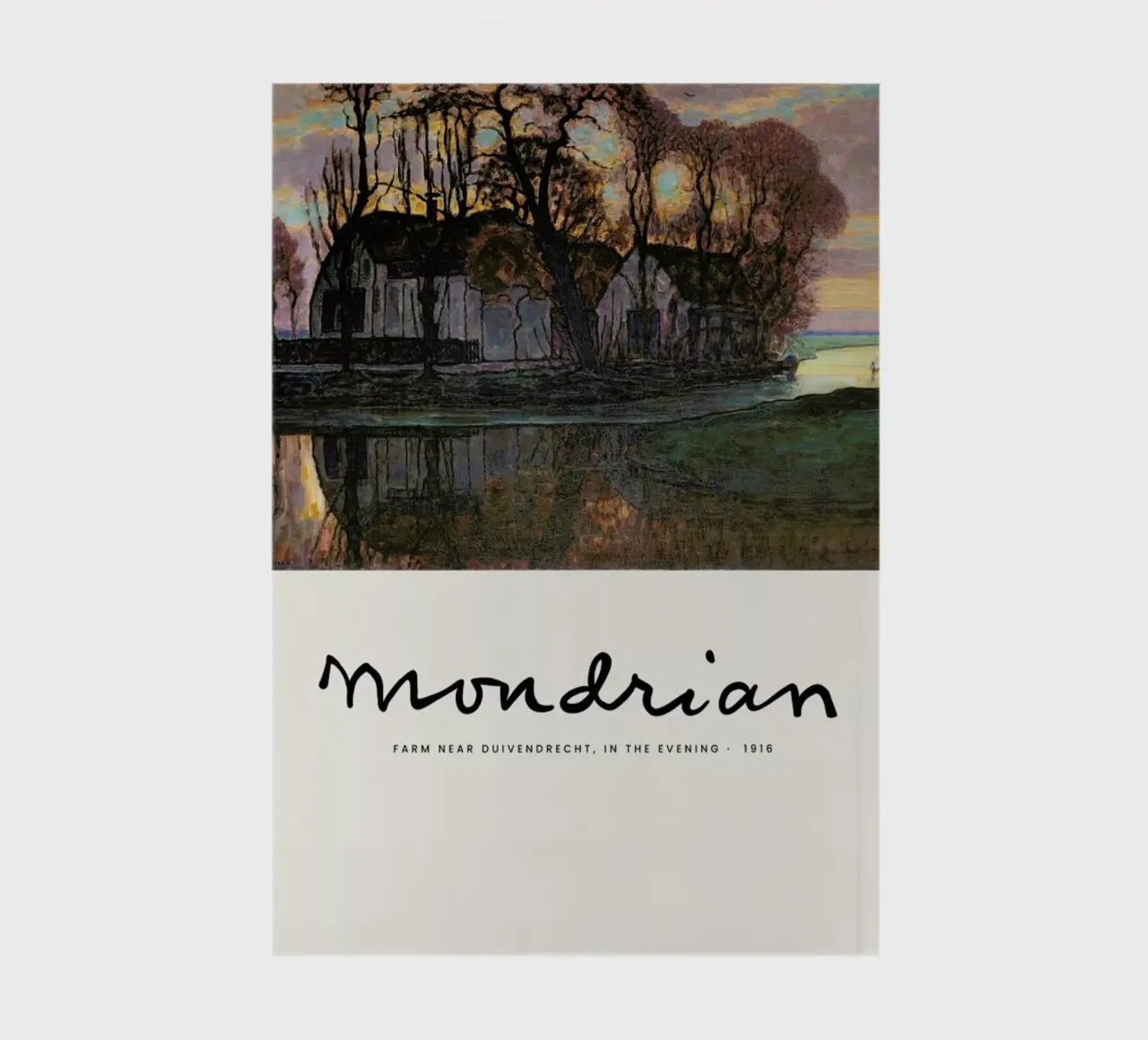 Mondrian – Signed Farm in the Evening notebook by Vintage by JUNIQE