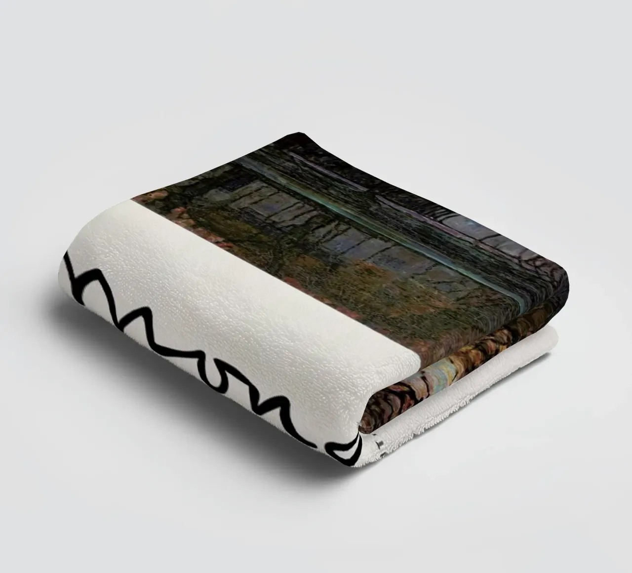 Mondrian – Signed Farm in the Evening asciugamano da bagno da Vintage by JUNIQE