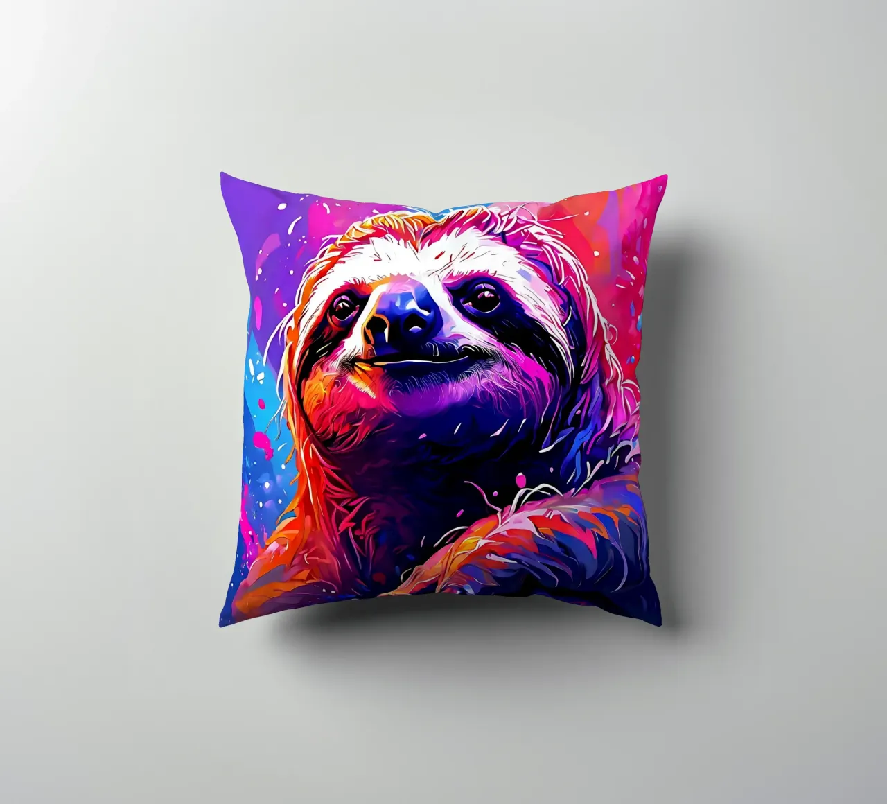Bradipo_Stile_H_1 cuscino da Tierisch bunt by LK