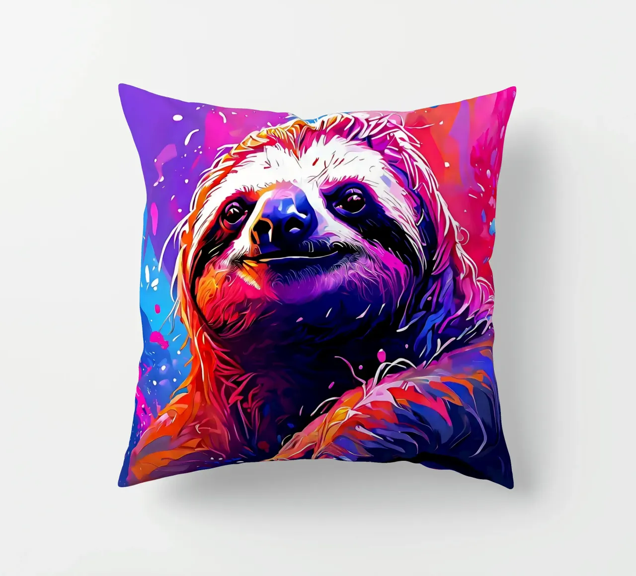 Bradipo_Stile_H_1 cuscino da Tierisch bunt by LK